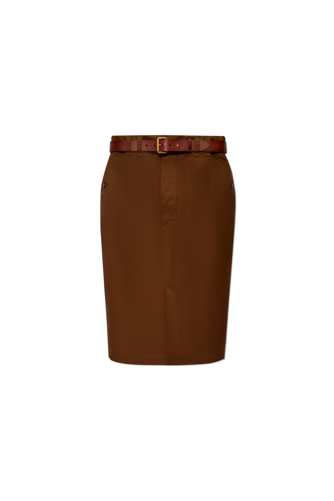 スカート SAINT LAURENT BROWN COTTON SKIRT Black Cotton Skirt Saint Laurent - Vitkac France